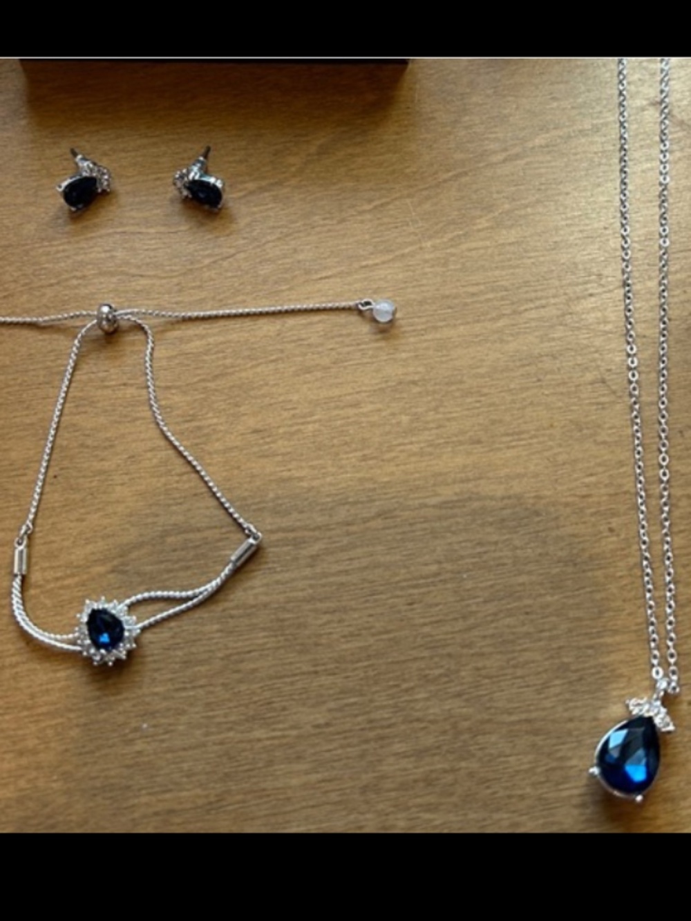 NWOT Avon Royal Blue Jewelry Set